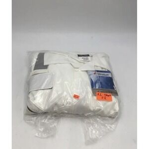 Saf-Tech Men's White Flame Resistant Button-Up Shirt - Size XL New